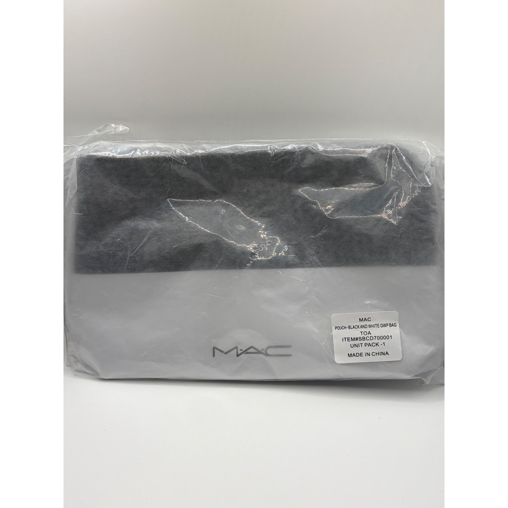 MAC Cosmetics Black and White GWP Makeup Pouch Bag SBCD700001 New